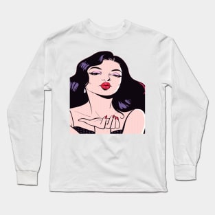 Stunning Girl Long Sleeve T-Shirt